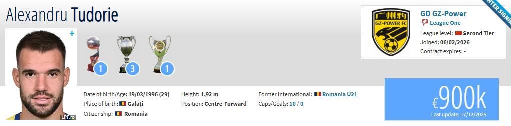 乐鱼官方网站-德转：原武汉三镇外援图多列、原河南后卫刘斌加盟广东广州豹